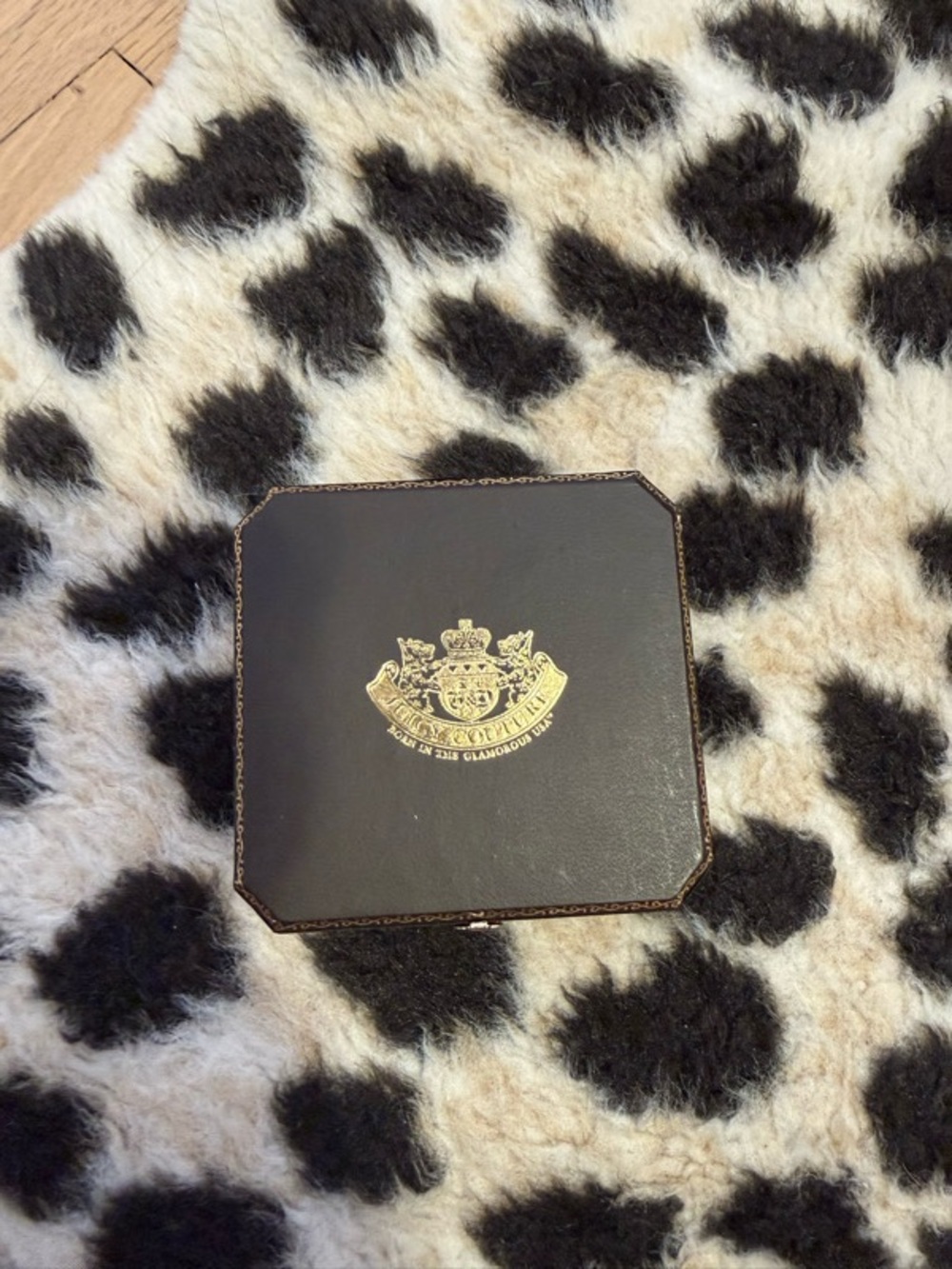 Vintage Juicy Couture Brown and Gold Jewelry Box